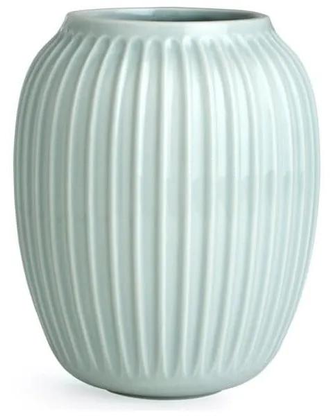 Hammershoi mentolkék agyagkerámia váza, magasság 20 cm - Kähler Design