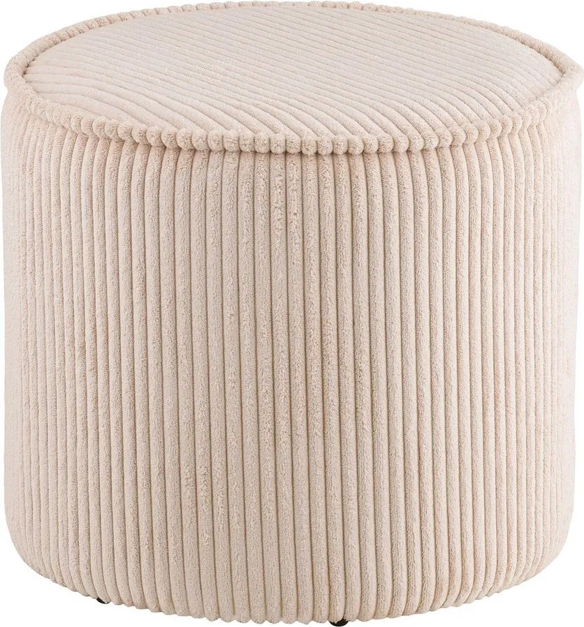 Bézs kordbársony puff Taupo – House Nordic