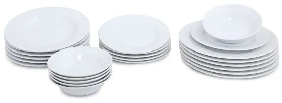 24 darabos fehér/porcelán étkészlet
