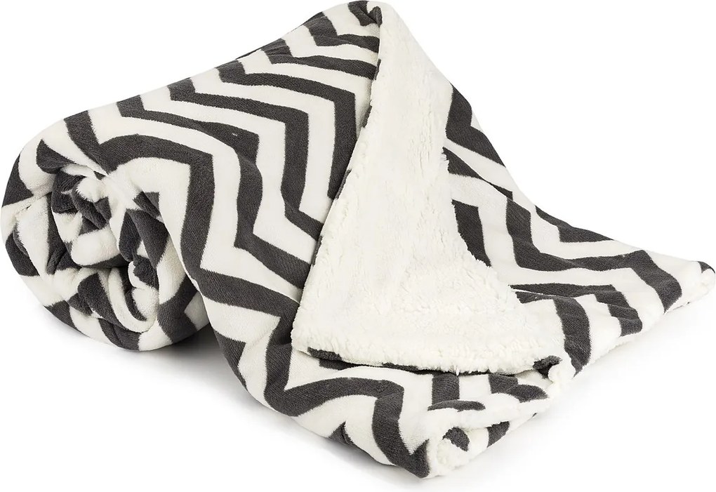 4Home gyapjú hatású pléd Wave, 150 x 200 cm