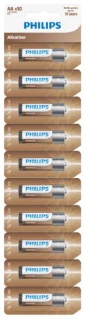 Philips AA Entry Alkaline elem, 10 db
