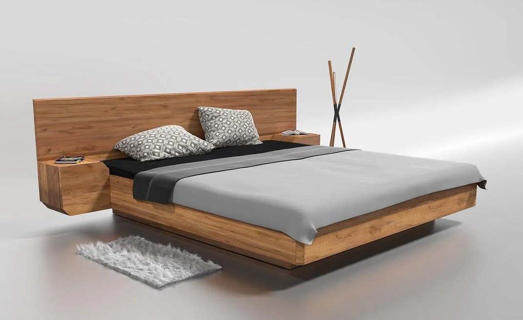 Mutombo kétszemélyes ágy tölgy 200x200 cm Desiq