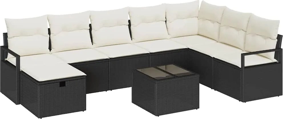 vidaXL Kanapé Szett párnával 6 pcs polirattan