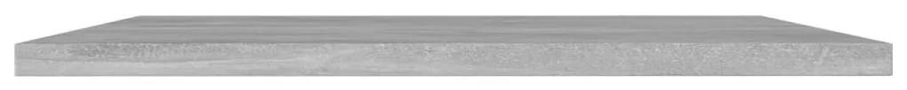 4 db betonszürke szerelt fa könyvespolc 40 x 40 x 1,5 cm