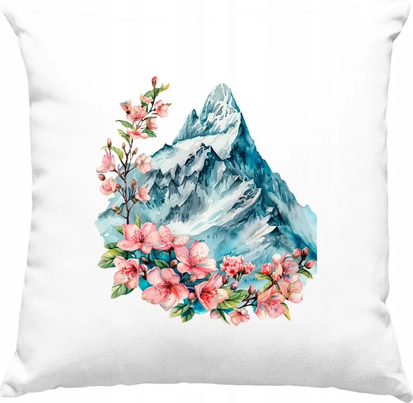 Sakura cseresznyevirág felső párna, fehér