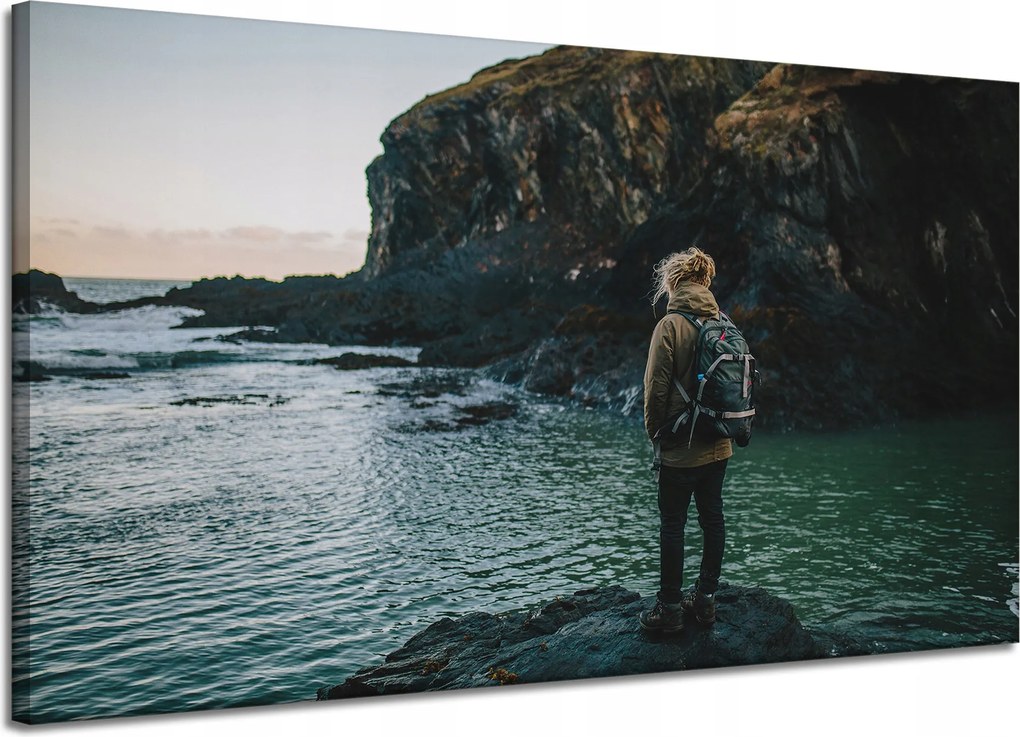 Vászonkép Hegyek Hegymászás Természet Sziklák Természet 120x70