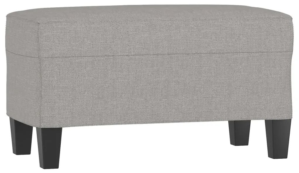 vidaXL világosszürke szövet pad 70 x 35 x 41 cm