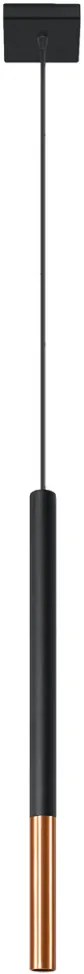 SOLLUX SL-0888 MOZAICA Hengeres Függesztett Lámpa Fekete, Réz G9 IP20