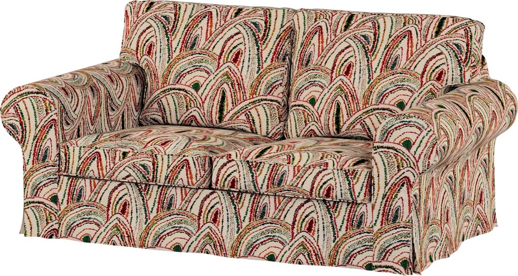 Ektorp 2 személyes kinyitható kanapé huzat, Ikea zöld