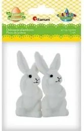 Húsvéti Dekoráció Fodros nyuszi 32x74x25mm fehér