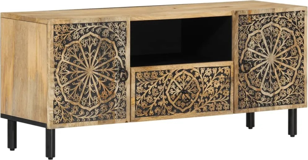 vidaXL tömör mangófa TV-szekrény 105 x 33 x 46 cm