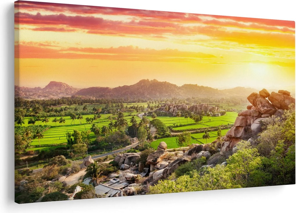 Kép a Hampi-völgyről Indiában (90x60 cm)