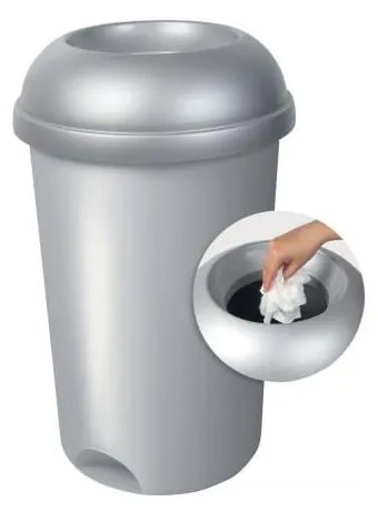 Szürke műanyag szelektív szemetes 50 l – Addis