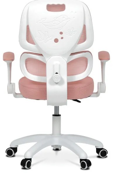 Gyerek Forgószék, Magasságállítás, Rózsaszín Hálós. KA-K1063 PINK