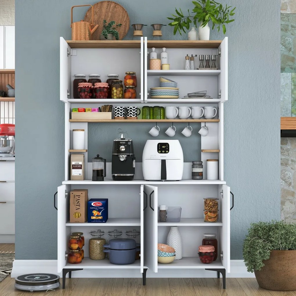 Jevy Walnut and White szekrény