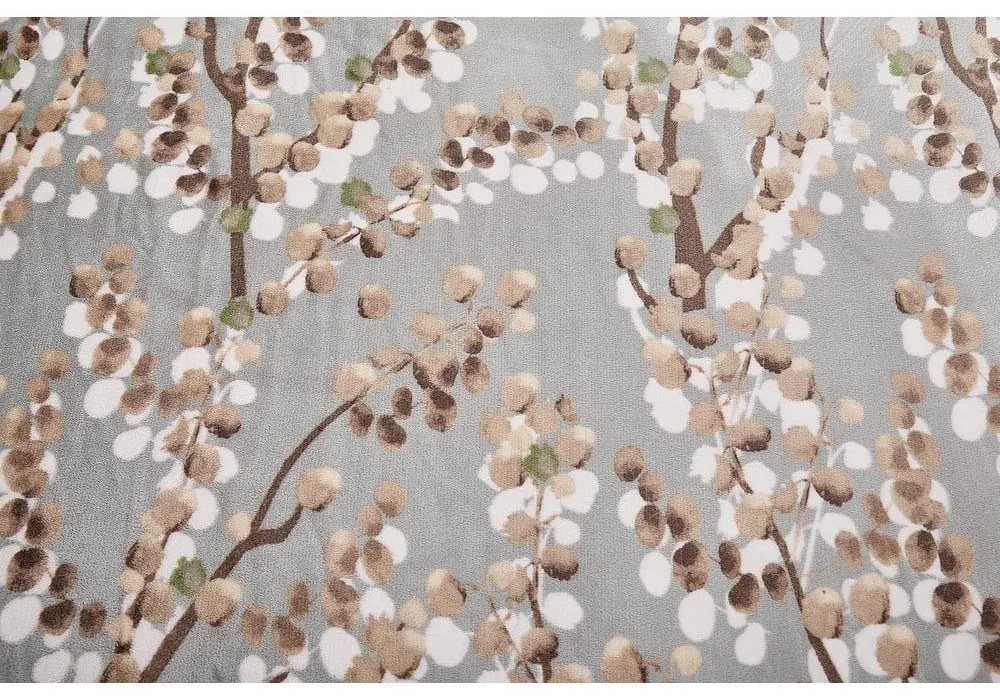 Szürke egyszemélyes mikroplüss ágyneműhuzat 140x200 cm Branches – My House