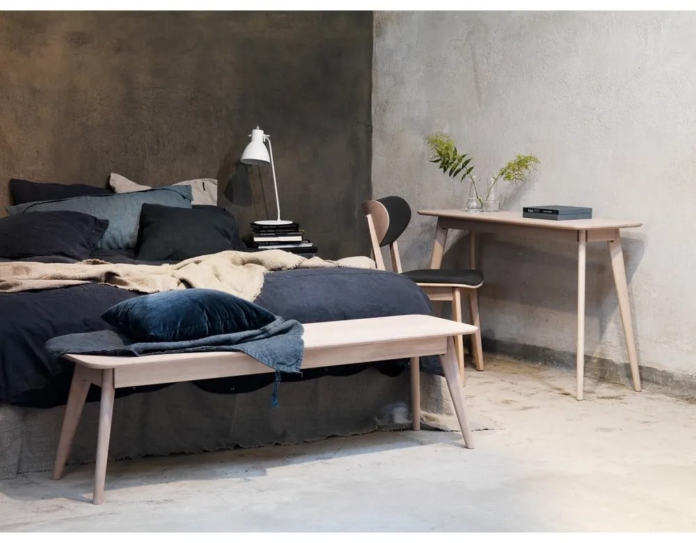 Cato világosbarna tölgyfa étkezőszék sötétszürke ülőrésszel - Rowico