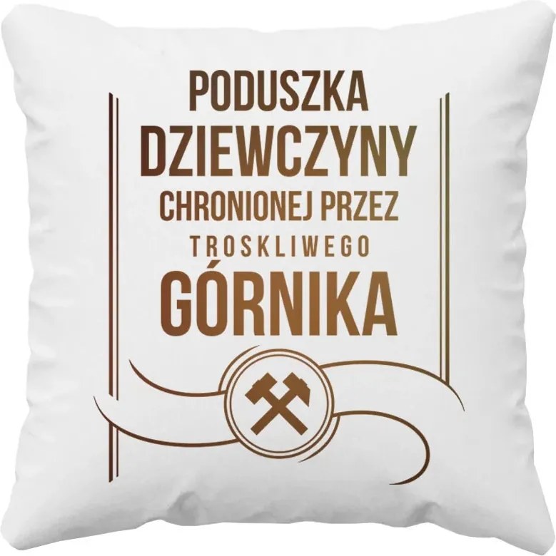 Bányász által védett lány párna