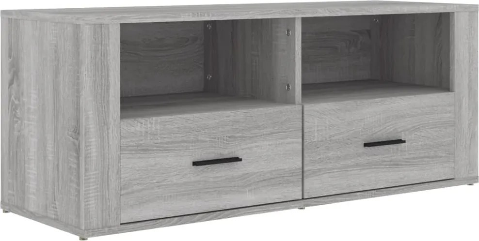 vidaXL szürke sonoma színű szerelt fa TV-szekrény 100 x 35 x 40 cm