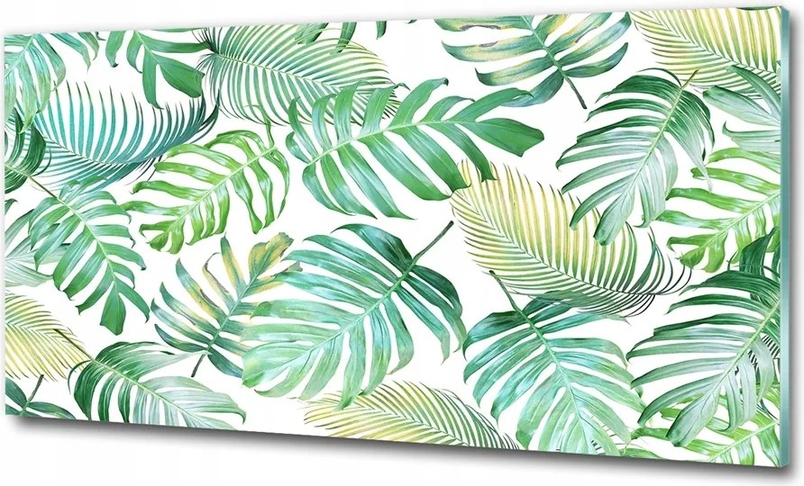 Fotó üvegkép Trópusi levelek 100x70