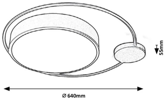 Rabalux - LED mennyezeti lámpatest LED/48W/230V