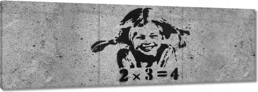 Vászonkép 150x50 Banksy A szeplős lány