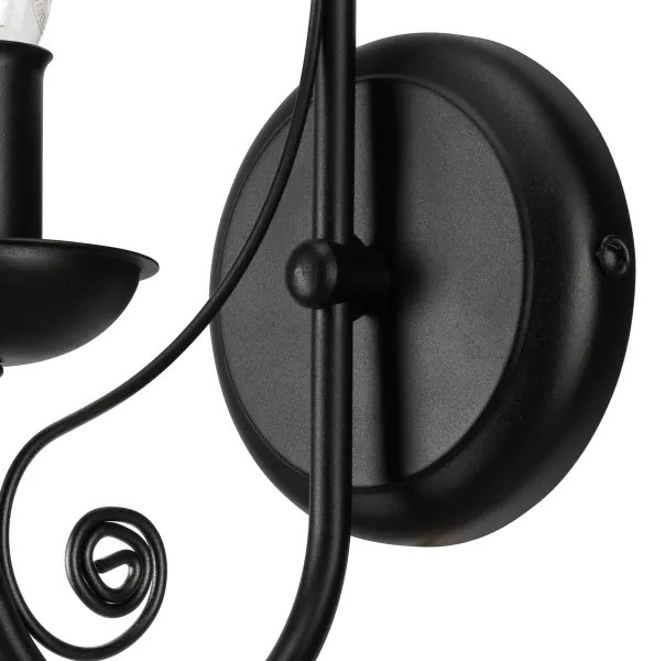 Fali lámpa DONATO 1xE14/40W/230V fekete