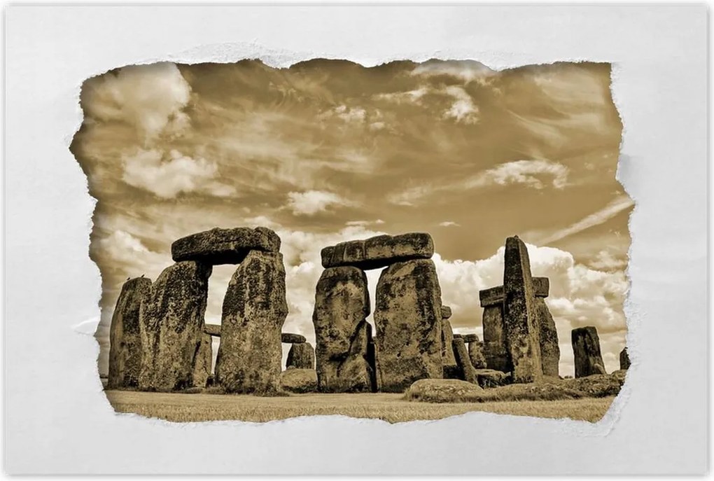 Poszterek 90x60 Stonehenge szépia