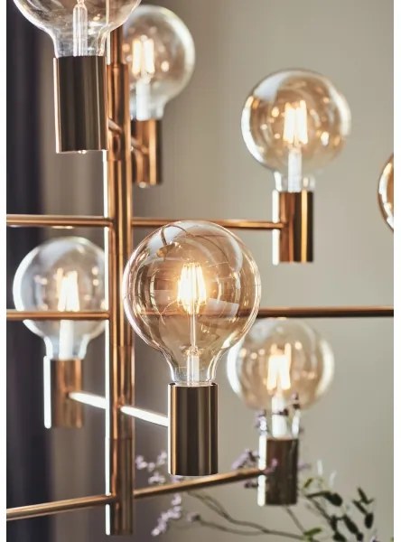 Markslöjd 108117 - Csillár rúdon PARIS 10xE27/60W/230V arany