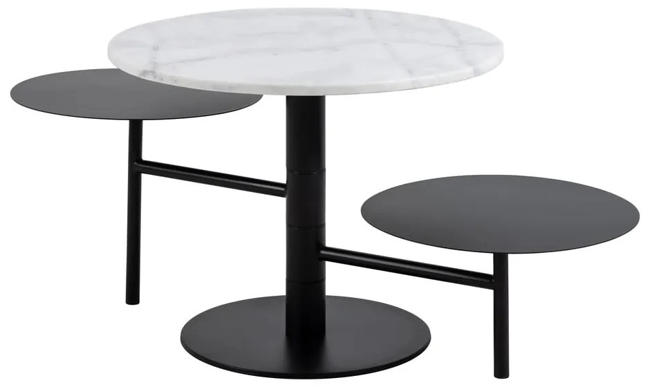 Fehér kerek dohányzóasztal ø 60 cm Lahti – Actona