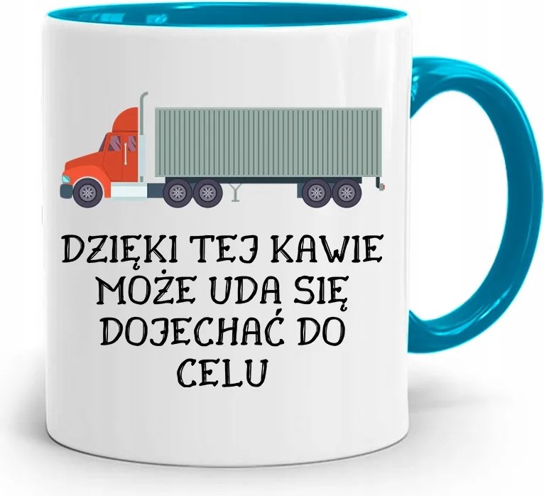 Kamionsofőrnek Tira Bögre Kék Ajándék fényképes nyomattal