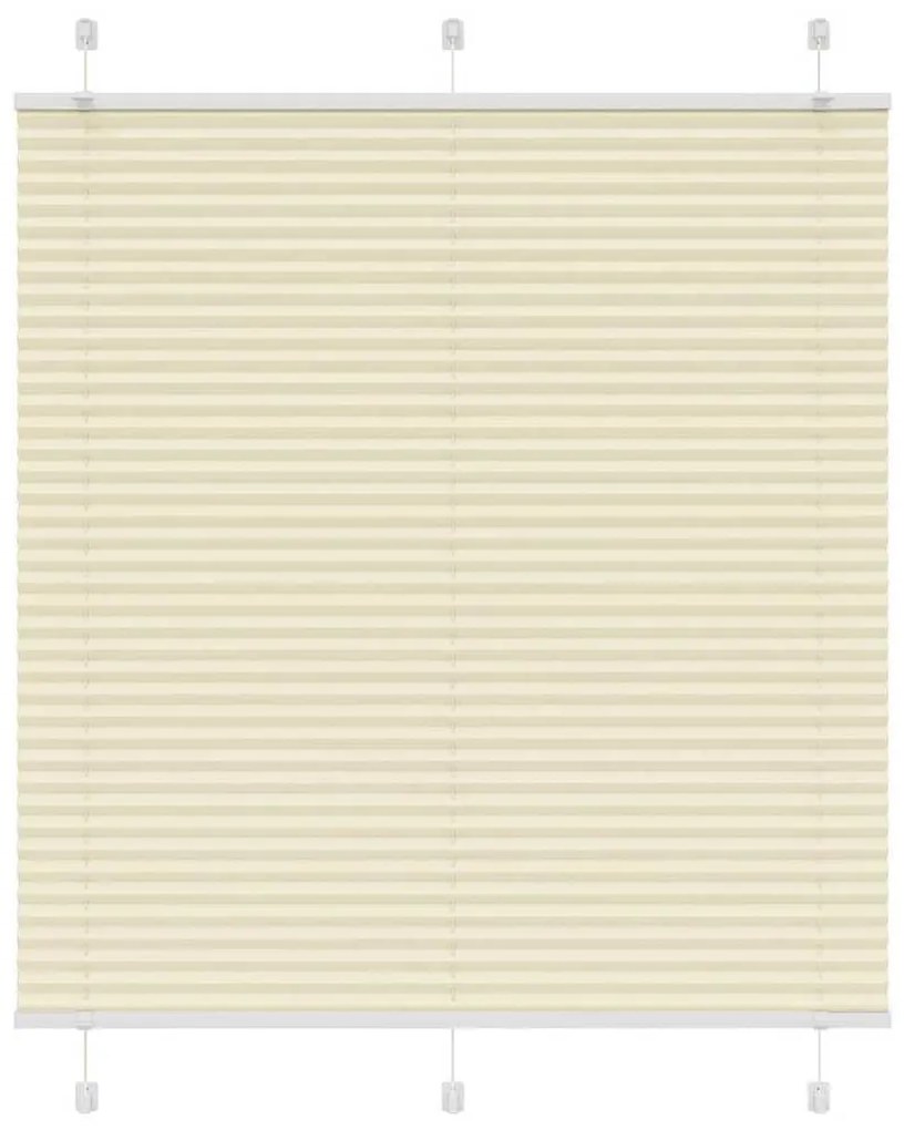 pliszírozott redőny krém 120x100 cm szövetszélesség 119,4 cm