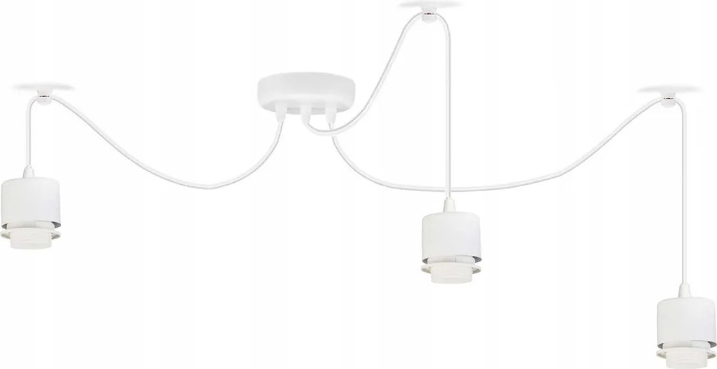 Alap Mennyezeti Lámpa Függeszték Túlnyúlás Loft Pók 3X E27 Lámpabúra