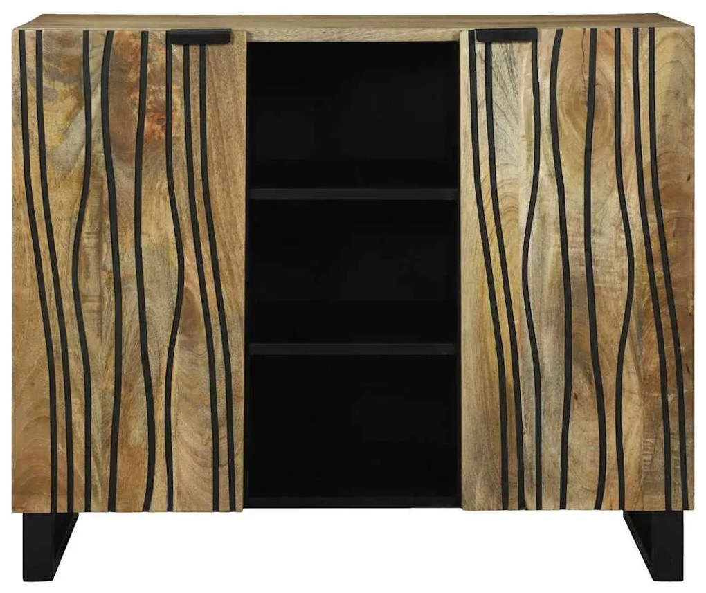 Komód Barna 90 x 33 x 75 cm tömör mangófa