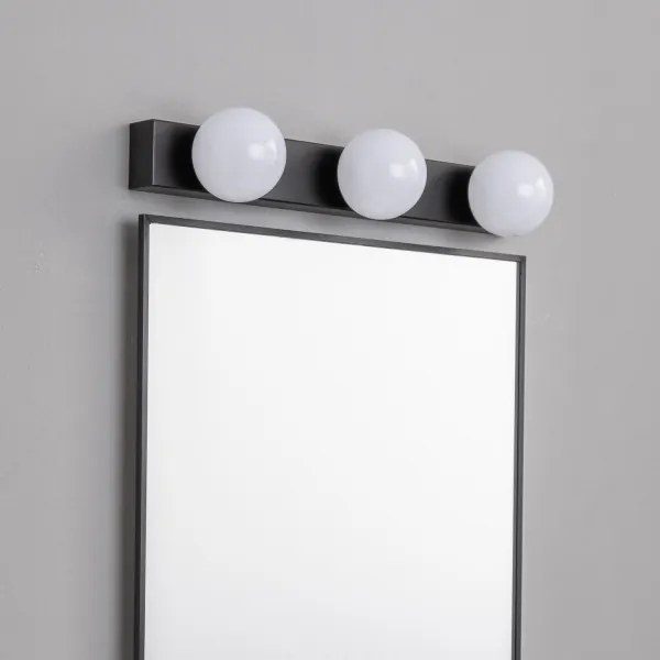 Brilagi - LED fürdőszobai tükörvilágítás HOLLYWOOD 3xLED/3W/230V IP44 fekete