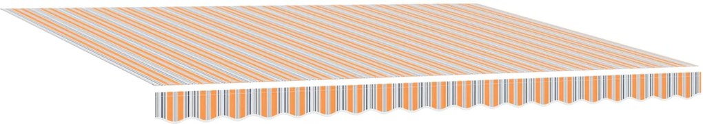 vidaXL Behúzható napellenző Sokszínű 450 × 300 cm Poliészter és acél