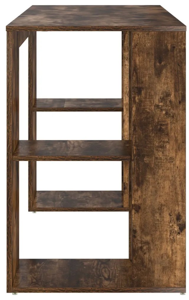 Íróasztal tárolóval Füstölt tölgy 130 x 50.5 x 75 cm Faanyag