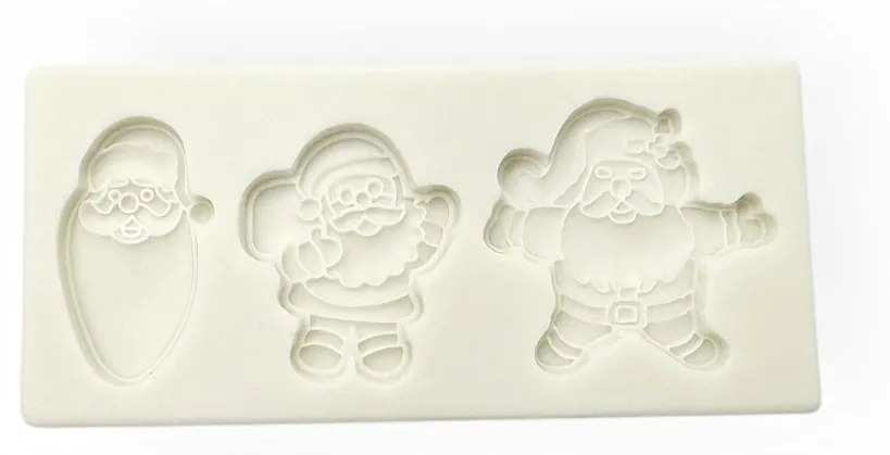 Fondant forma, szilikon, Mikulás, 10×4,5cm