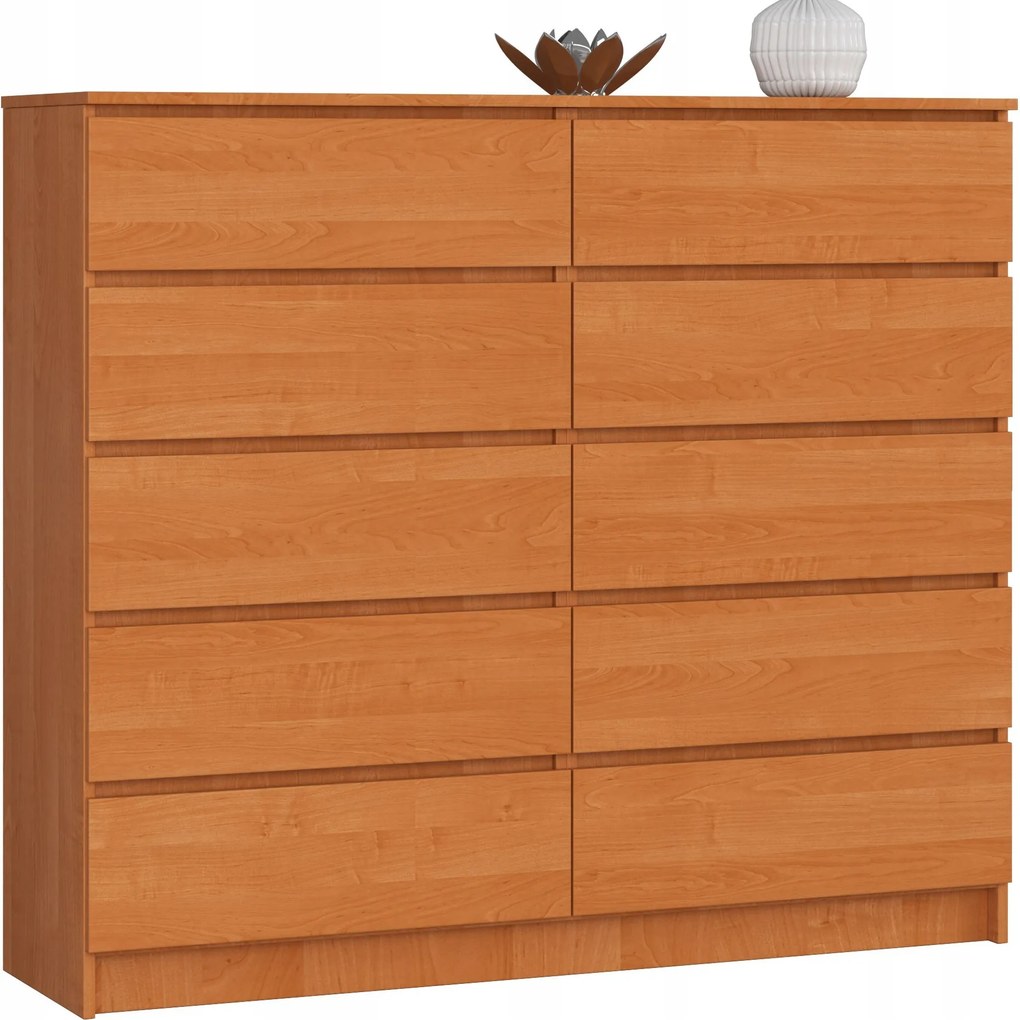 Komód K140 10DB Clp Éger Akd