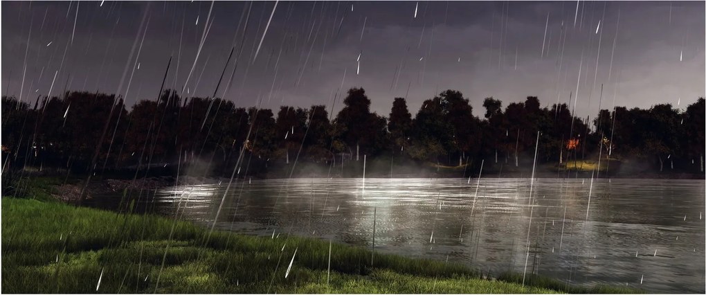Kép - Esős este (120x50 cm)