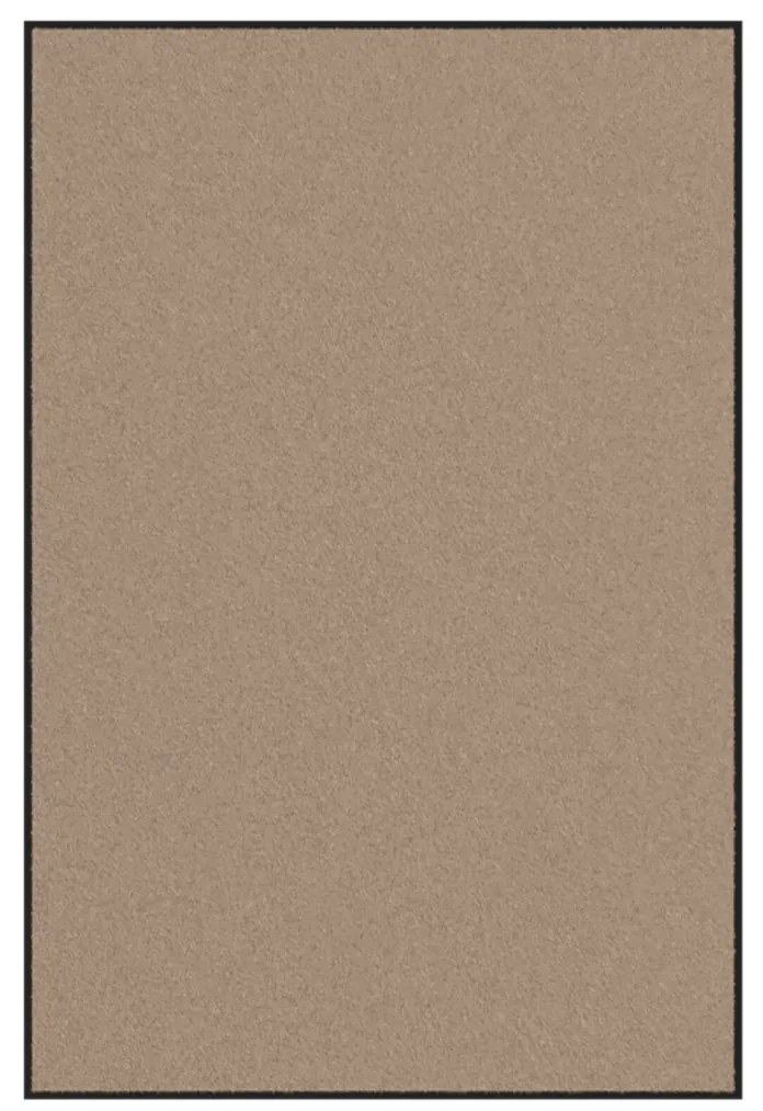 Ajtószőnyeg Beige és fekete 120 x 180 cm Polipropilén és vinil