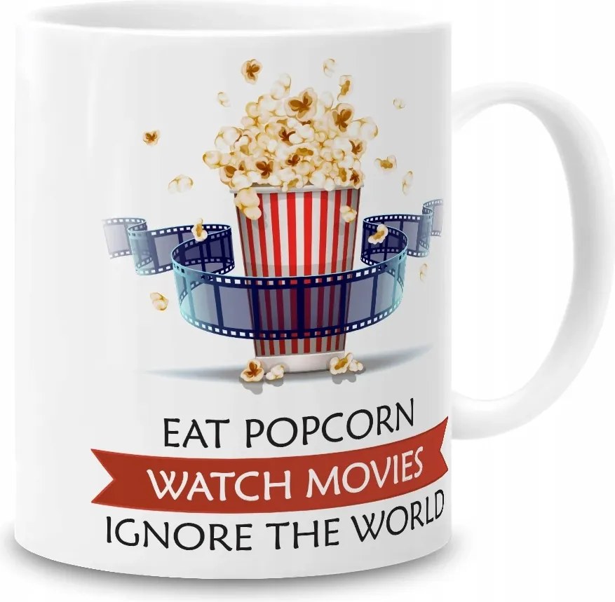 Filmes bögre Egyél pattogatott kukoricát! Nézz filmeket!