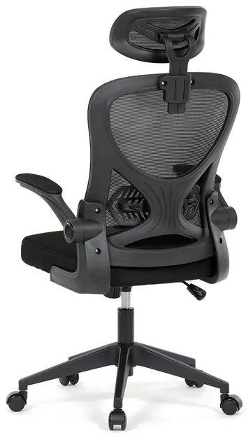 Irodai forgószék hintamechanikával, fekete kárpittal. KA-K2021 BK