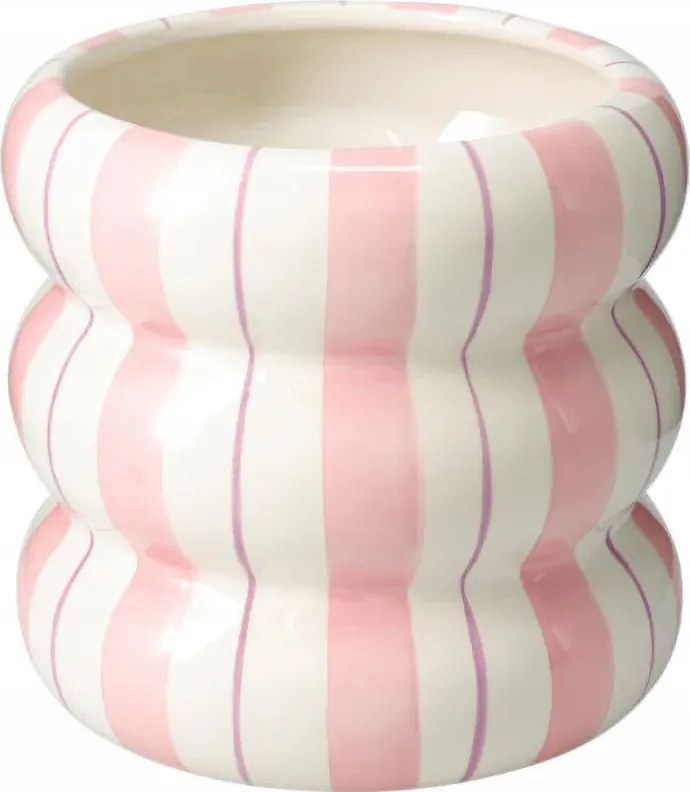 Fedő Kerámia Rózsaszín 14x13,5CM Dolomit kaspóhoz Modern Nappali