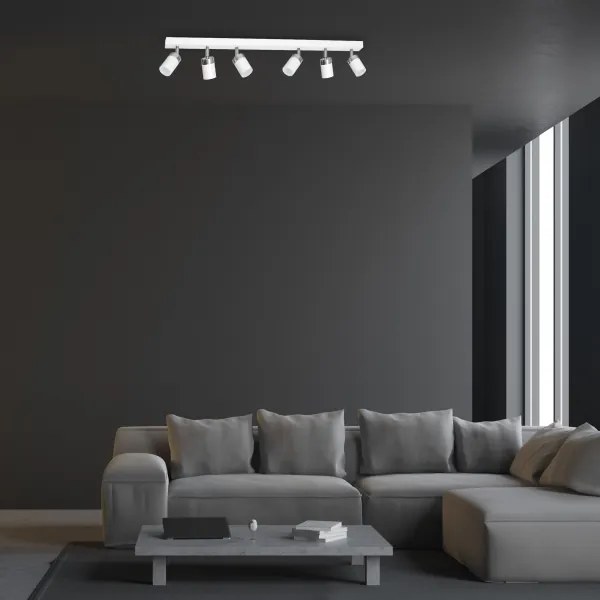 Spotlámpa JOKER 6xGU10/25W/230V fehér/fényes króm