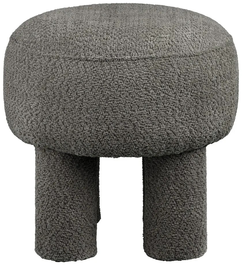 Sötétszürke zsenília puff Canberra – House Nordic