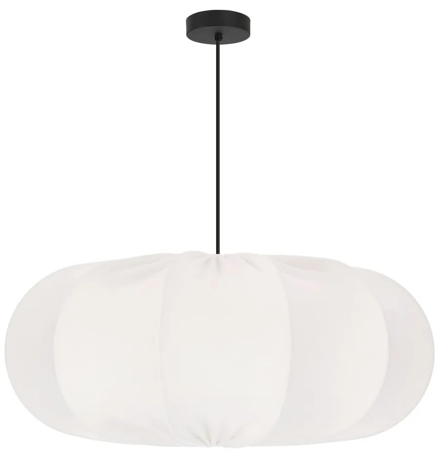 Fehér függőlámpa textil búrával ø 52 cm Cafee – Candellux Lighting