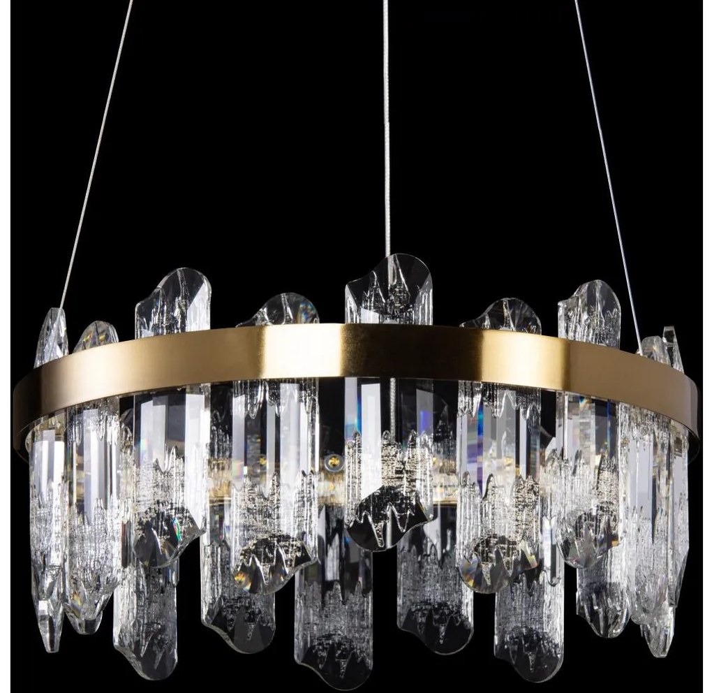 LED Csillár zsinóron LED/50W/230V átm. 40 cm arany