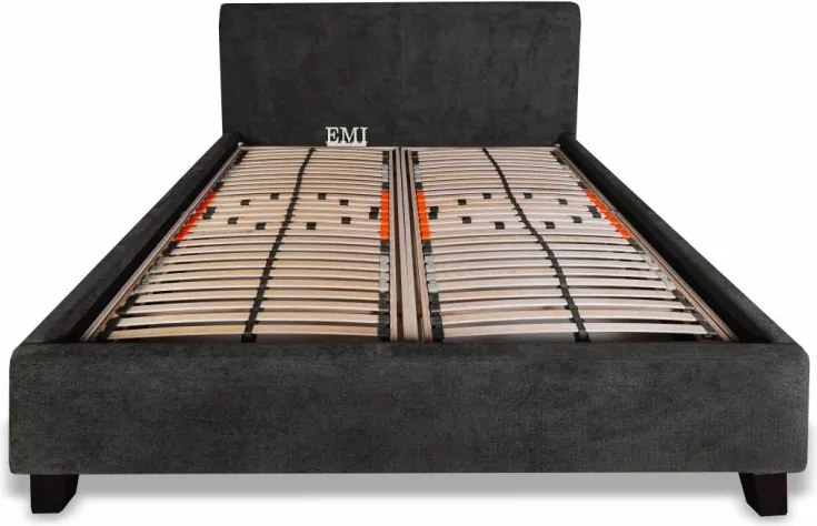 ZEFIRA kárpitozott ágy + rácsos rács + matrac EMI