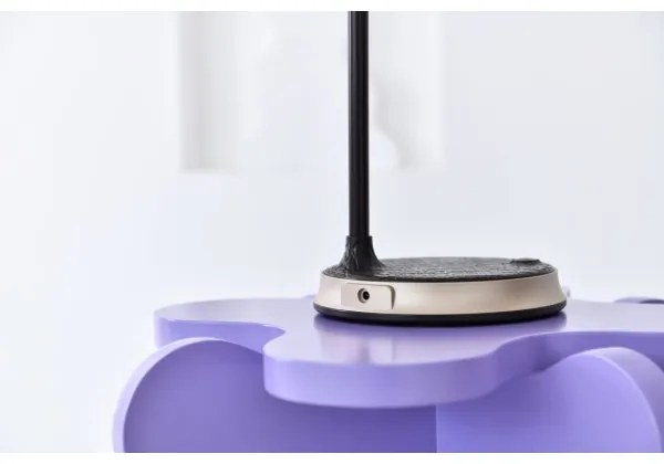 Immax 08971L - FINCH LED asztali lámpa, 9W, 12cm, 230V, barna/arany